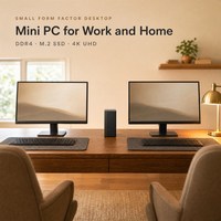 YINGCHI Nouveau mini PC pour la maison et le bureau, Intel Pentium Dual-Core, DDR4 8 Go de mémoire vidéo, stockage SSD/HDD, garantie de 2 ans, utilisation professionnelle