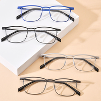 Gafas Borregls de Titanio para Hombre, Nueva Marca de Diseñador, Ligeras, de Alta Calidad, Montura Cuadrada, Gafas Ópticas para Mujer 185741