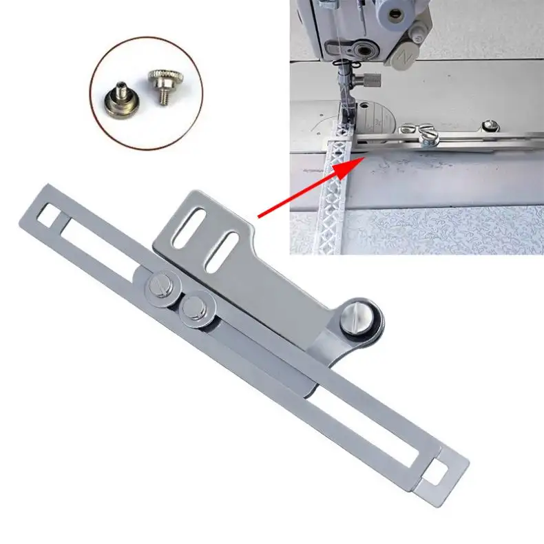 Tira de inserción en ciernes multifuncional, máquina de herramientas para envolver bordes, artefacto de encaje plano, diapositiva de ropa, carpeta de costura Ajustable