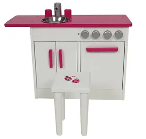 准备发货娃娃家用厨房水槽玩具迷你木制假装厨房套装玩玩具凳子