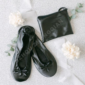 Logo personalizzato a colori arrotolabili ballerine pieghevoli per salvare le piatte regalo della damigella d'onore - Product Image 2