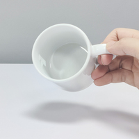 Tasse à café en céramique Topjlh 6oz, blanche, avec revêtement pour sublimation, impression personnalisée, cadeau personnalisé, vente en gros