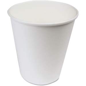 Gobelets en papier blancs Boardwalk 10 oz pour boissons chaudes, 20 gobelets/étui, 50 étuis/boîte pour thé et tasses - Product Image 1