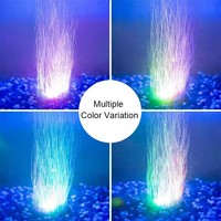 Gako Pierre à air LED pour aquarium, diffuseur d'air pour aquarium, décoration d'aquarium, 6 couleurs changeantes