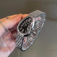 Wassertropfen-Schlangenkopf-Uhr für Damen 2025 Neue Marke Elegantes Armband aus Stahl