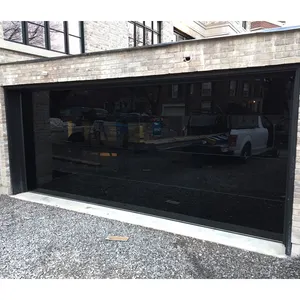 Hihaus Residential Automatic Overhead Aluminum Frameless Glass Garage Door