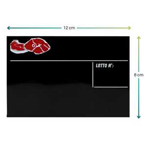 Kit d'étiquettes de prix en PVC avec supports et marqueurs pour comptoir de boucher, 25 étiquettes noires, utilisation en charcuterie - Product Image 3