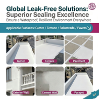 Revêtement liquide monocomposant de qualité supérieure pour l'extérieur et l'intérieur, revêtement imperméable en acrylique pour murs et toits