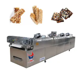 En iyi kalite otomatik pralin fıstık Bar kalıp makinesi çikolata Bar Protein barı makinesi