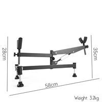 Support de tir réglable sur mesure en métal, stable et portable, pour la chasse – Banc de tir durable