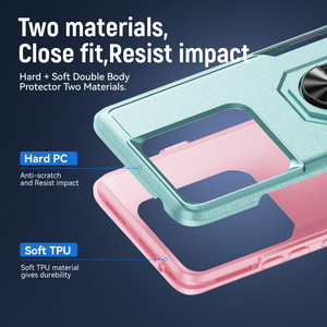 Étui de téléphone avec support rotatif pliable pour Motorola Moto Edge 2025, compatible avec Moto G77, Moto G57, Edge 70, coque de protection antichoc - Product Image 2