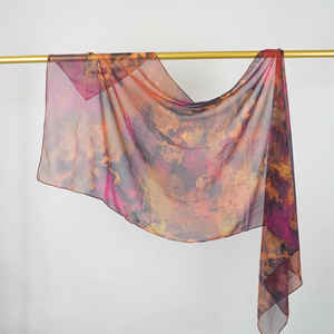 Großhandel Dye Tie Printed Seidige Chiffon Hijab Schals Europäische und amerikanische malaiische Kollektion für muslimische Sommerkleid ung - Product Image 1