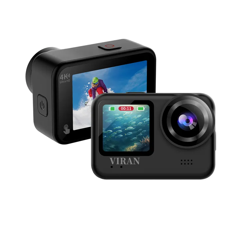 4k60 Fps Ultra Hd Dual-Lens Touchscreen Motion Stabilisation Camera Outdoor Cycling Recorder