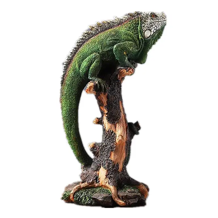14 Inch Lizard Statue Resin Sculpture Decor Figurines for Home Decor Sculptures Collection for Lizard Lovers