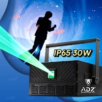 ADZ IP65 30W 40KPPS Wasserdichte Bühnen beleuchtung Show Time Tunnel Effect Mapping Projektor für Landmark Concerts Laser gravur