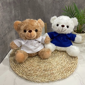 1 Pezzo <span class=keywords><strong>Orsacchiotto</strong></span> di Peluche Personalizzato <span class=keywords><strong>con</strong></span> Logo Aziendale Stampato, Regalo per Eventi, Bambola Confortante Economica - Product Image 1