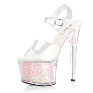 Nuovo <span class=keywords><strong>tacco</strong></span> sottile 17 <span class=keywords><strong>tacco</strong></span> sottile antiscivolo in acciaio con plateau da ballo con <span class=keywords><strong>tacco</strong></span> alto sandali da passeggio modello sandali da passeggio - Product Image 3