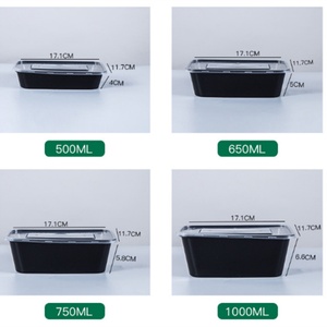 Thickened Commercial <b>Lunch</b> <b>Boxes</b> Takeout Packaging <b>Boxes</b>, Household <b>Plastic</b> Disposable Food Container - Product Image 2