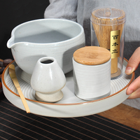 Accessoire de cérémonie du thé traditionnel, bol en bambou, support de fouet, service à thé japonais Chasen Matcha
