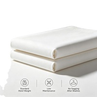 Tissu de literie hôtelier de qualité commerciale 100% coton satiné tissé écologique 260TC 40Sx40S pour draps et linge de lit