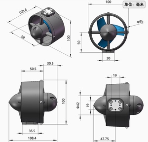 <span class=keywords><strong>Prix</strong></span> de gros M080 Propulseur <span class=keywords><strong>sous</strong></span>-<span class=keywords><strong>marin</strong></span> avec une poussée inversée de 6,6 kilogrammes, applicable aux ROV et aux drones <span class=keywords><strong>sous</strong></span>-marins. - Product Image 5