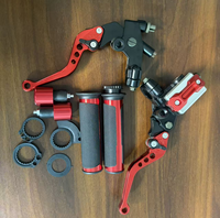 Kit combiné de frein à disque hydraulique et embrayage à pompe CNC de qualité AAA pour moto avec poignée et embout