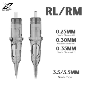 XNET X-RAY 20 pièces/boîte 1RL 3RL 5RL 7RL 9RL 11RL 14RL RL 5RM 7RM 9RM 11RM 13RM 15RM RM <span class=keywords><strong>Aiguilles</strong></span> de cartouches de tatouage jetables - Product Image 1
