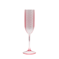 Gobelet à vin en plastique classique rose vert pour flûtes Mariage Enterrement de vie de jeune fille Toast Réutilisable Élégant