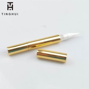 Envase de Lujo para Brillo Labial, Dispensador de Aluminio Dorado Brillante de 2ml, 3ml, 4ml, Tipo Pluma - Product Image 6