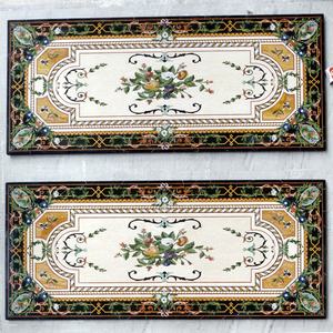 Mosaïque de marbre en jet d'eau de conception arabe du Golfe, motif floral, carrelage de sol, marbre <span class=keywords><strong>beige</strong></span>, revêtement de sol pour villa et maison - Product Image 4