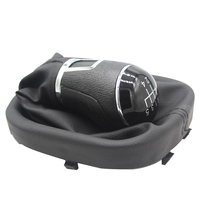 Vente directe d'usine, pommeau de levier de vitesse noir de haute qualité à 5 ou 6 vitesses avec soufflet pour VW Touran Caddy 2003-2011