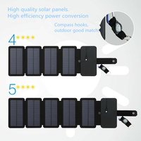 Portable 10W 5V 2.1A USB Out pliant Smartphones chargeur solaire téléphone portable panneau solaire Portable