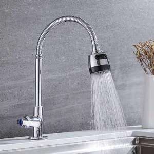 <span class=keywords><strong>Rubinetto</strong></span> universale della cucina del cromo dell'acqua fredda <span class=keywords><strong>con</strong></span> il <span class=keywords><strong>rubinetto</strong></span> del lavandino di rotazione della testa di spruzzo di 2 Funtion 360 - Product Image 5