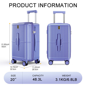 <span class=keywords><strong>Valise</strong></span> de voyage MGB 20'' en ABS et PC, roues silencieuses à 360 degrés, design bambou, poignée avant, unisexe, mode, serrure TASLock - Product Image 2