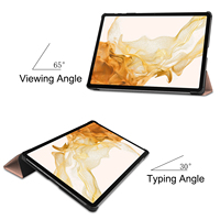 Étui pour tablette avec écran plein écran pour Samsung Galaxy Tab S8 Plus S7 FE S7 Plus 12,4 pouces avec protection contre les chocs et l'eau
