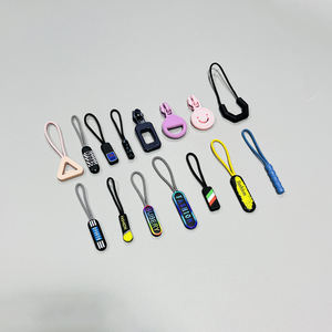 नए पहुंचे कस्टम लोगो जिपर सामान काले ज़िप पल्लर रस्सी बैग कॉर्ड प्लास्टिक सस्ते स्ट्रिंग ज़िप स्लाइडर नए रबर पी - Product Image 3