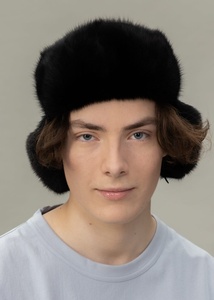 Lông chồn nâu và Mũ da cừu màu xám với vành tai Unisex vành tai ushanka để bán lông ấm lót mùa đông Trapper Aviator <span class=keywords><strong>hat</strong></span> - Product Image 2