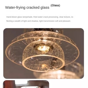 โคมไฟระย้าสำหรับบ้านไร่1อันทันสมัยโคมไฟเพดานสีดำด้านเมล็ดแก้วสำหรับห้องโรงแรมทำจากทองเหลืองหลอดโลหะเหล็ก - Product Image 2