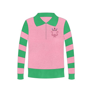 Blusa Casual a canotta stile Polo a maniche lunghe da <span class=keywords><strong>donna</strong></span> maglioni a maglia con motivo stampato Color <span class=keywords><strong>autunno</strong></span> <span class=keywords><strong>inverno</strong></span> - Product Image 1