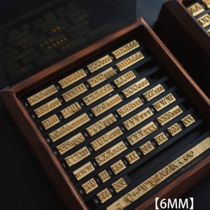 Juego Completo de Letras Intercambiables de Latón con Opciones de Tamaño <span class=keywords><strong>y</strong></span> Fuente / Mayúsculas <span class=keywords><strong>y</strong></span> Minúsculas, Símbolos, Números - Product Image 3