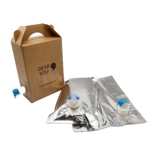 Customized bib 1l/5l/10l/20l wine bag juice bag oil bag with valve bag in box