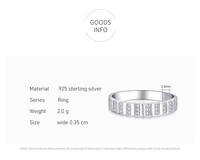 Cincin Geometris Berlian Penuh Perak Sterling S925 Grosir Laris Manis, Hadiah Hari Valentine, Perhiasan Mewah Ringan