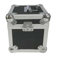 Robuste Aufbewahrungsbox aus Aluminium, Hochbelastbar, für 7-Zoll-Schallplatten mit 45 U/min, Aufbewahrungsbox für 100 Vinyl-Schallplatten, Aluminiumkoffer