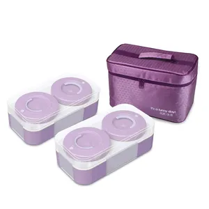 2023 Studenten büro Siegels chloss Edelstahl 304 4 Fächer Bento Lunchbox 400ml * 4