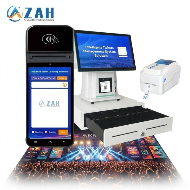 Mobile Ticketing Terminal for Fairground Street Festival OnSite Ticket Sales Walk Around Validation QR RFID Turnstile Compatible