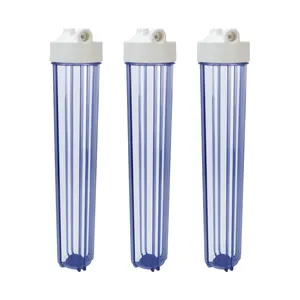 Wholesale 10 inch plastic transparent water filter housing