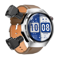 DK56 Smartwatch Android 2-in-1 Panggilan BT Pelacak Kebugaran Layar IPS 1.53'' Tahan Air IP67 Pengisian Daya Nirkabel Baterai 5-10 Hari