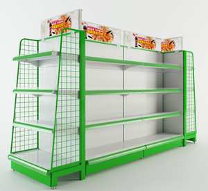 De Metal supermercado góndola estante de <span class=keywords><strong>la</strong></span> tienda con malla de alambre se bastidores para <span class=keywords><strong>el</strong></span> <span class=keywords><strong>mercado</strong></span> - Product Image 2