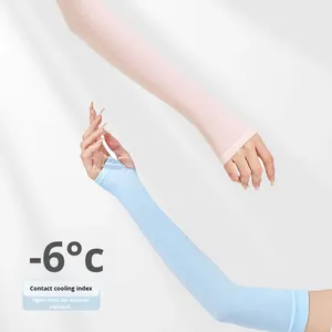 Manches de glace Protection UV antibactérien Spandex/Nylon Ensembles de protecteurs de <span class=keywords><strong>bras</strong></span> de cyclisme en plein air unisexe Logo <span class=keywords><strong>avant</strong></span> personnalisé - Product Image 3