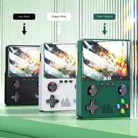 Konsol Game PSP Portabel X6 Layar 3.5 Inci Penyimpanan 64GB 60000+ Game Video Populer Gamepad Ganda Mendukung Pemain Ganda Genggam